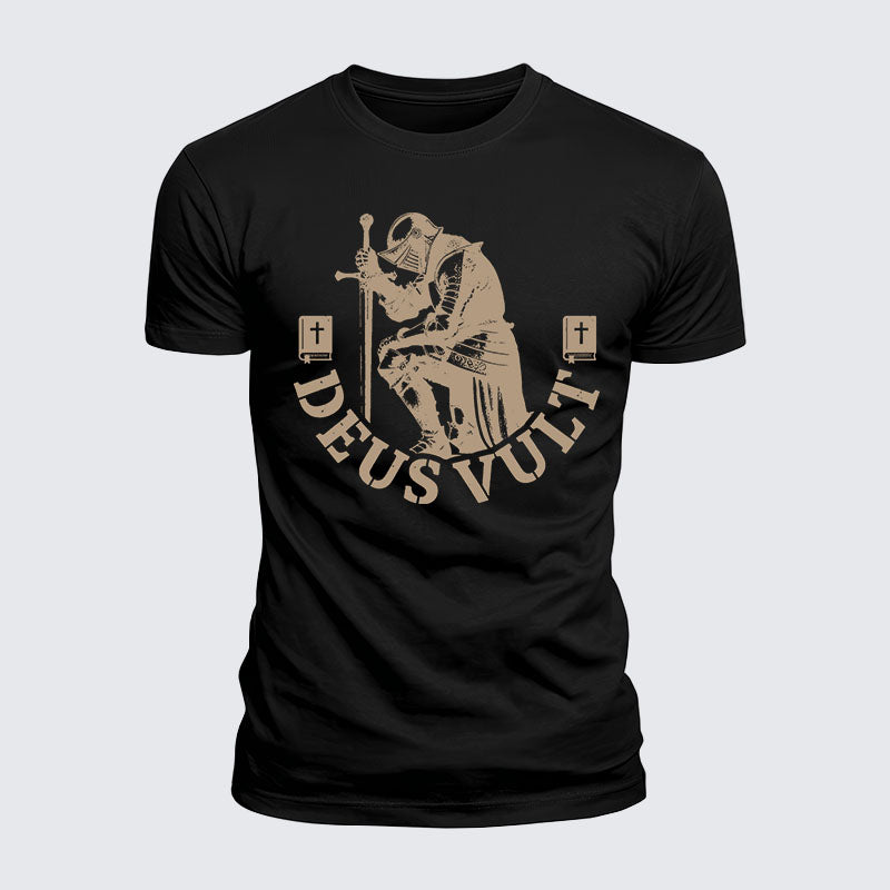 Luxe Mercerized Cotton Tee - Deus Vult