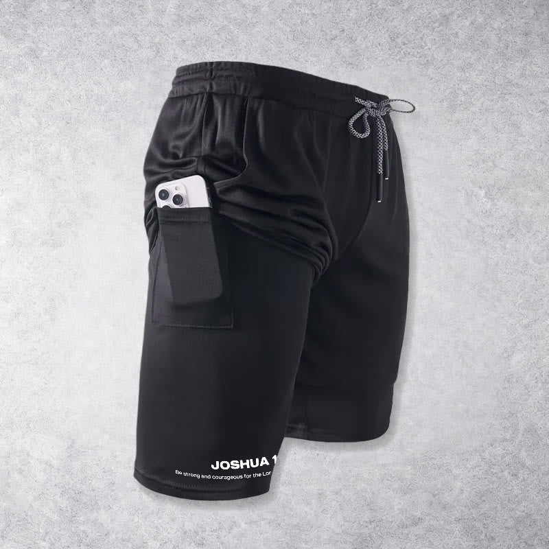 Christianartworkshop Joshua 1:9 Lion Performance Shorts