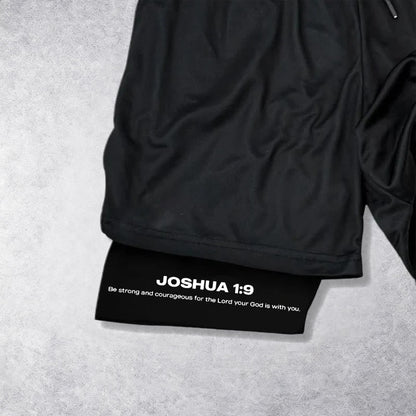 Christianartworkshop Joshua 1:9 Lion Performance Shorts