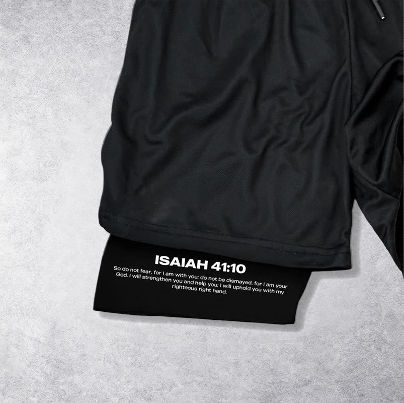 Christianartworkshop Isaiah 41:10 Angel & Devil Performance Shorts