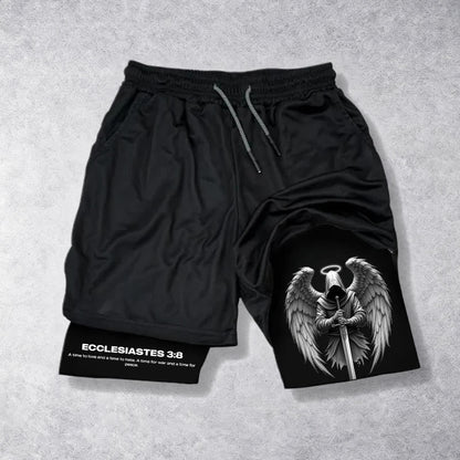 Christianartworkshop Ecclesiastes 3:8 Wings of War Performance Shorts
