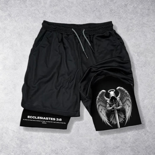 Christianartworkshop Ecclesiastes 3:8 Wings of War Performance Shorts