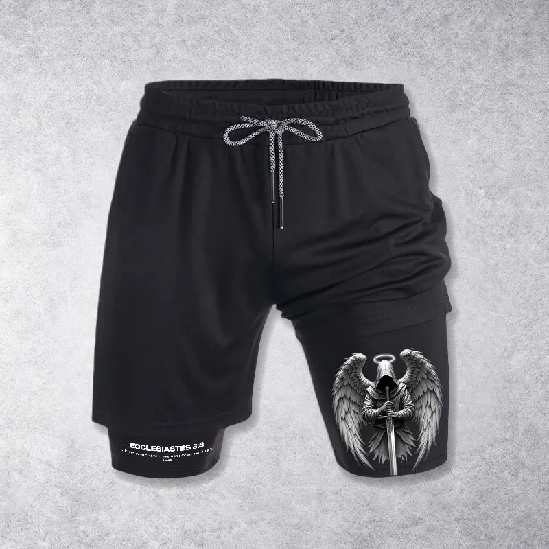 Christianartworkshop Ecclesiastes 3:8 Wings of War Performance Shorts
