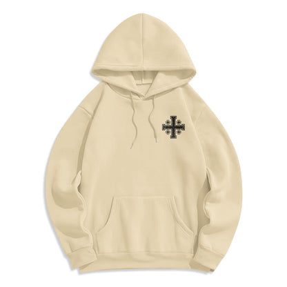 Cross of Kings Faith Statement Fleece Lined Polyester Hoodie