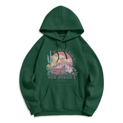 God Doesn’t Fail Mission Fleece Lined Polyester Hoodie