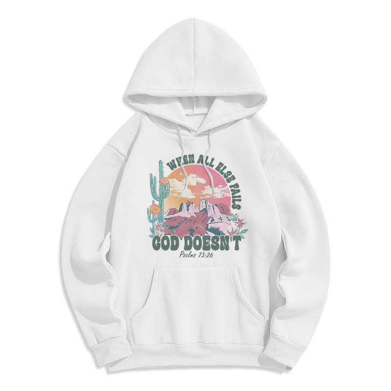 God Doesn’t Fail Mission Fleece Lined Polyester Hoodie