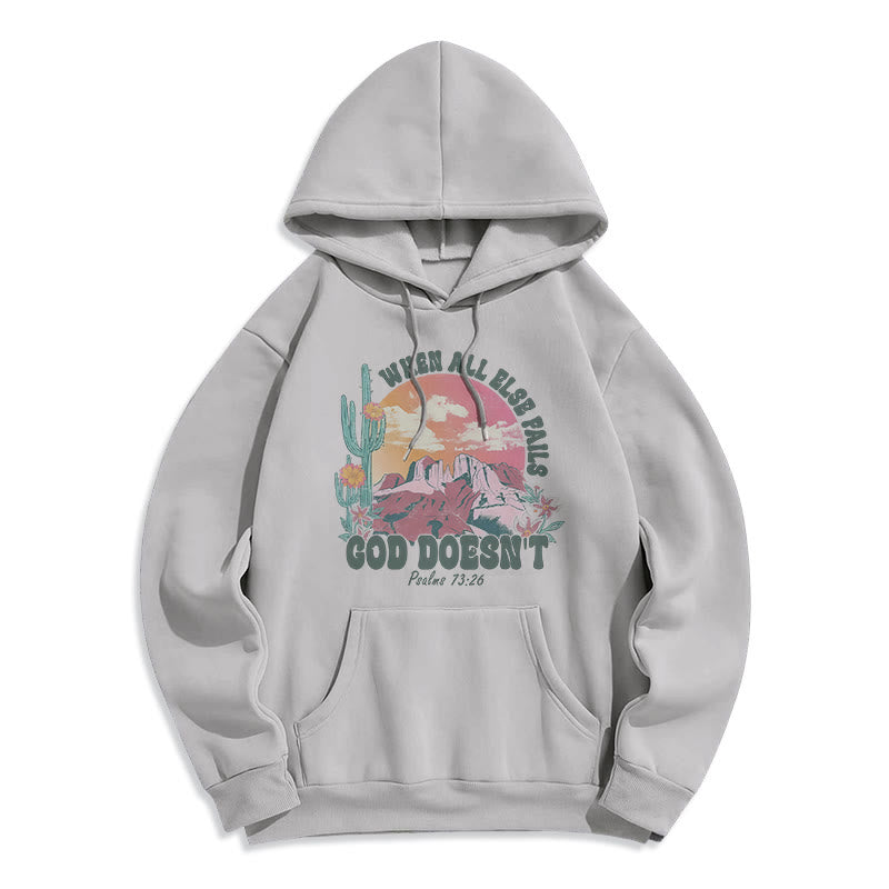 God Doesn’t Fail Mission Fleece Lined Polyester Hoodie