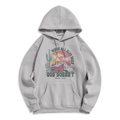 God Doesn’t Fail Mission Fleece Lined Polyester Hoodie