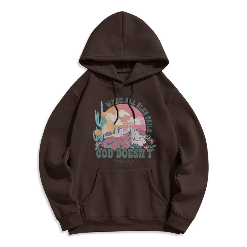God Doesn’t Fail Mission Fleece Lined Polyester Hoodie