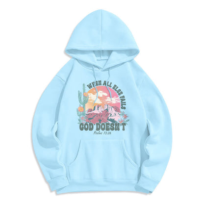 God Doesn’t Fail Mission Fleece Lined Polyester Hoodie