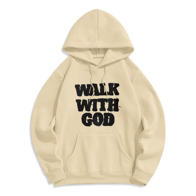 Walk With God Mission Fleece Lined Polyester Hoodie