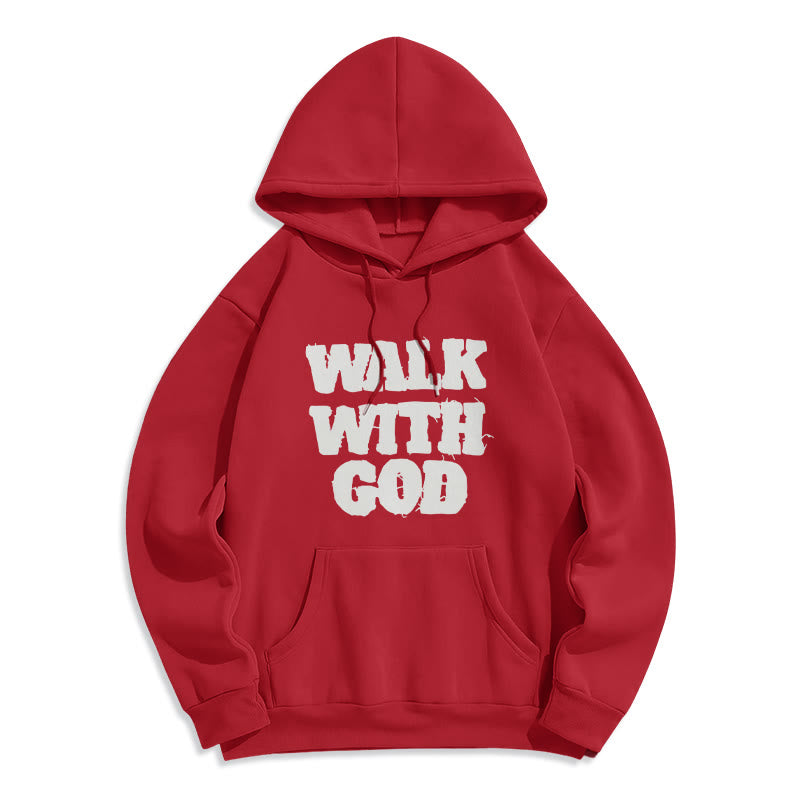 Walk With God Mission Fleece Lined Polyester Hoodie