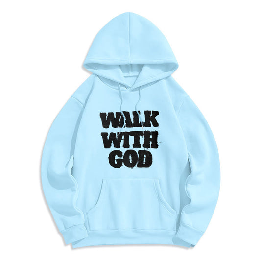 Walk With God Mission Fleece Lined Polyester Hoodie