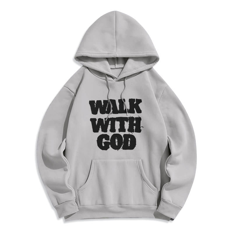 Walk With God Mission Fleece Lined Polyester Hoodie