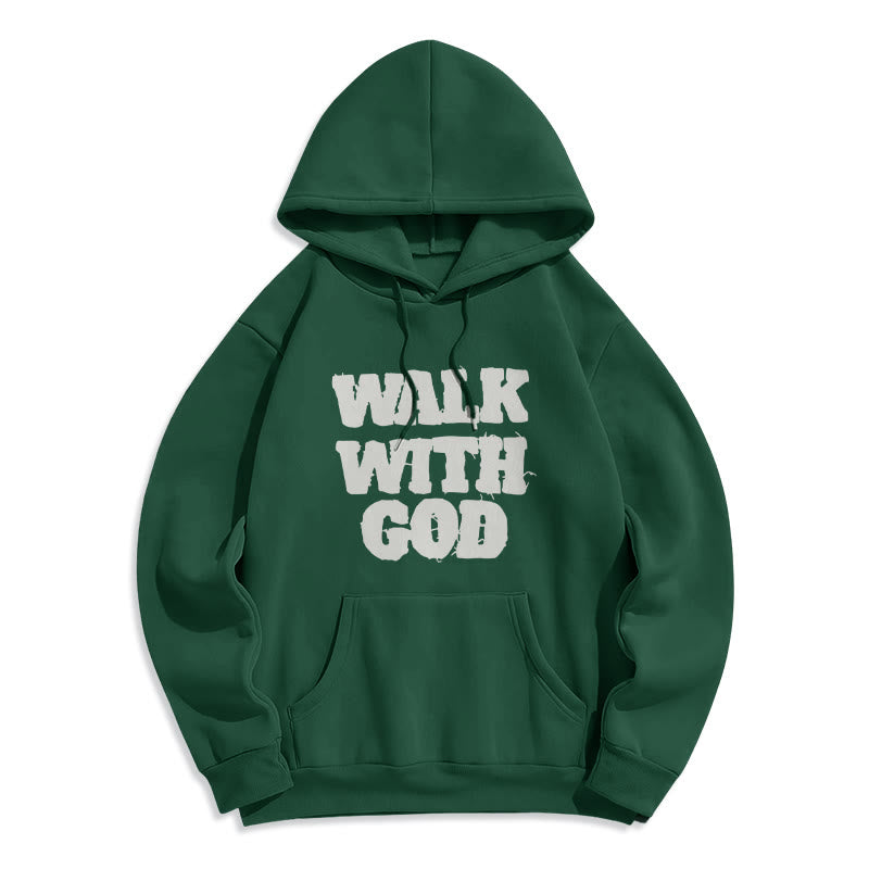 Walk With God Mission Fleece Lined Polyester Hoodie