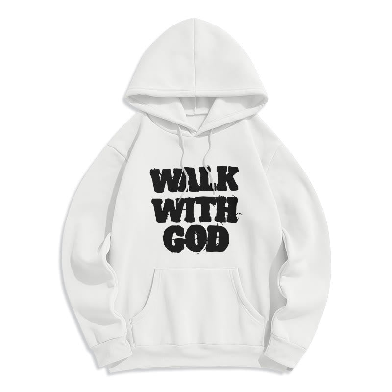 Walk With God Mission Fleece Lined Polyester Hoodie