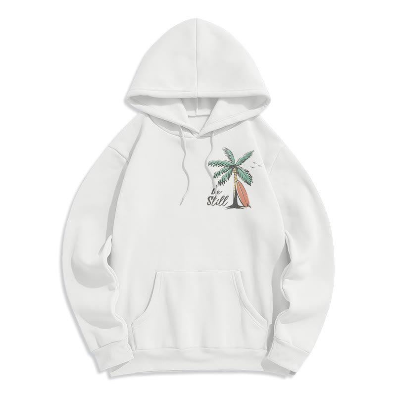 Scripture & Coastal Be Still Fleece Lined Polyester Hoodie
