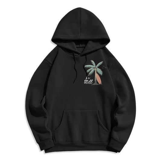 Scripture & Coastal Be Still Fleece Lined Polyester Hoodie