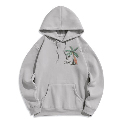 Scripture & Coastal Be Still Fleece Lined Polyester Hoodie