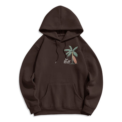 Scripture & Coastal Be Still Fleece Lined Polyester Hoodie