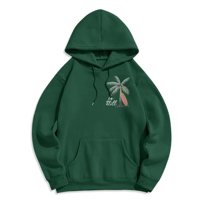 Scripture & Coastal Be Still Fleece Lined Polyester Hoodie