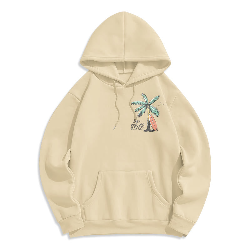 Scripture & Coastal Be Still Fleece Lined Polyester Hoodie