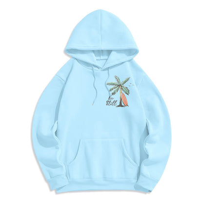 Scripture & Coastal Be Still Fleece Lined Polyester Hoodie