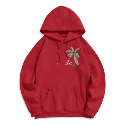 Scripture & Coastal Be Still Fleece Lined Polyester Hoodie