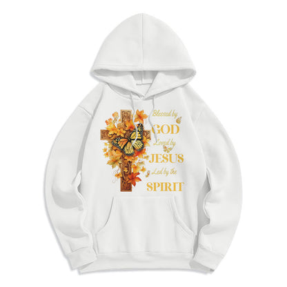 Blessed by God Mission Fleece Lined Polyester Hoodie