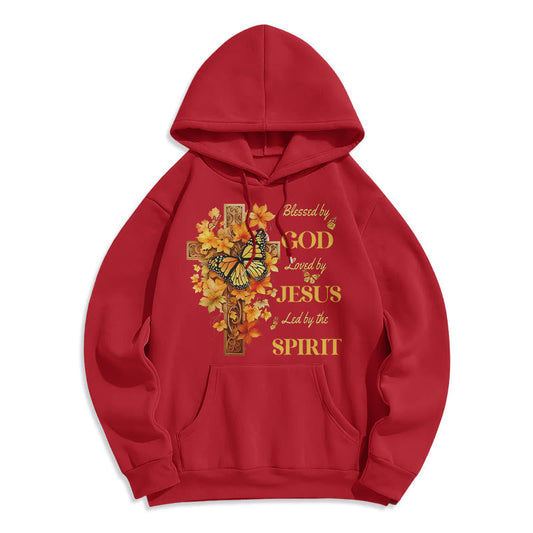 Blessed by God Mission Fleece Lined Polyester Hoodie