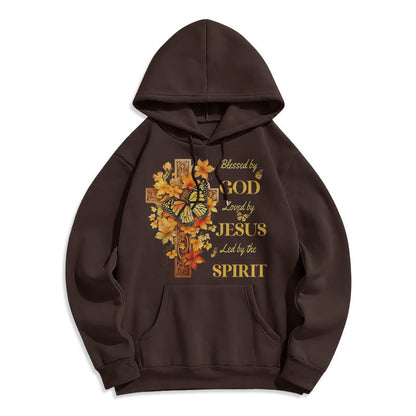 Blessed by God Mission Fleece Lined Polyester Hoodie