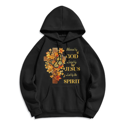 Blessed by God Mission Fleece Lined Polyester Hoodie