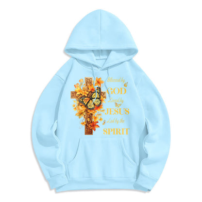 Blessed by God Mission Fleece Lined Polyester Hoodie