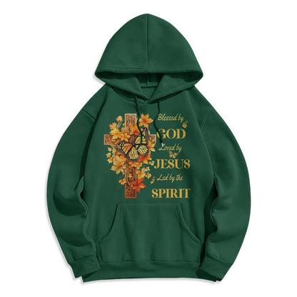 Blessed by God Mission Fleece Lined Polyester Hoodie