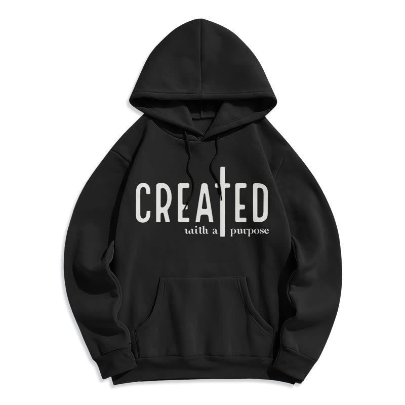 Created With a Purpose Fleece Lined Polyester Hoodie