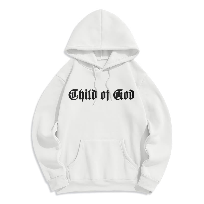 Child of God Scripture Fleece Lined Polyester Hoodie