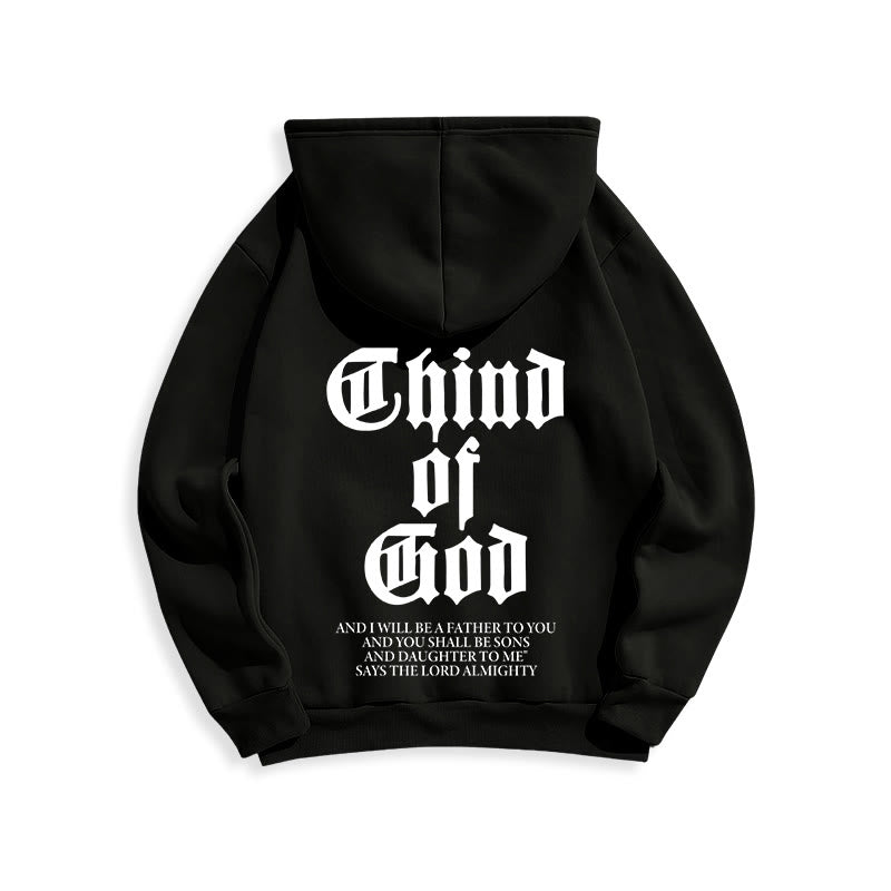 Child of God Scripture Fleece Lined Polyester Hoodie