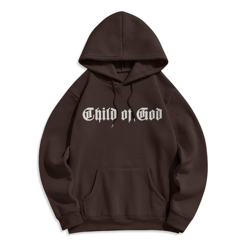 Child of God Scripture Fleece Lined Polyester Hoodie