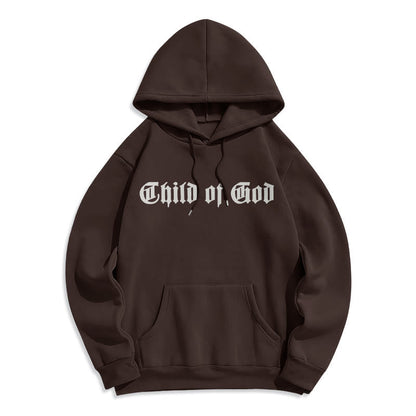 Child of God Scripture Fleece Lined Polyester Hoodie