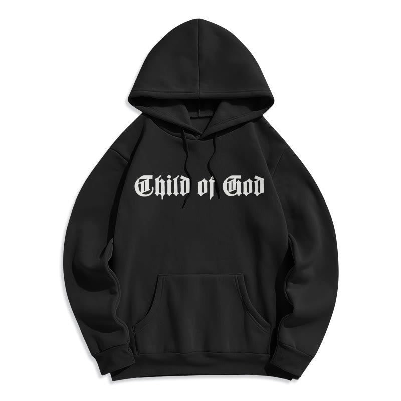 Child of God Scripture Fleece Lined Polyester Hoodie