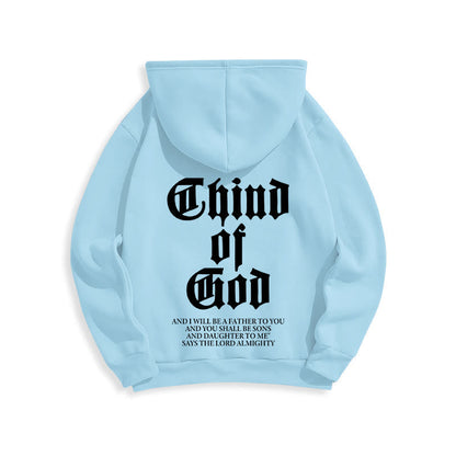 Child of God Scripture Fleece Lined Polyester Hoodie