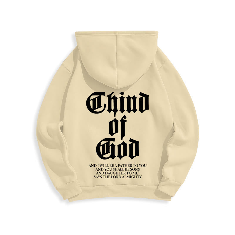 Child of God Scripture Fleece Lined Polyester Hoodie