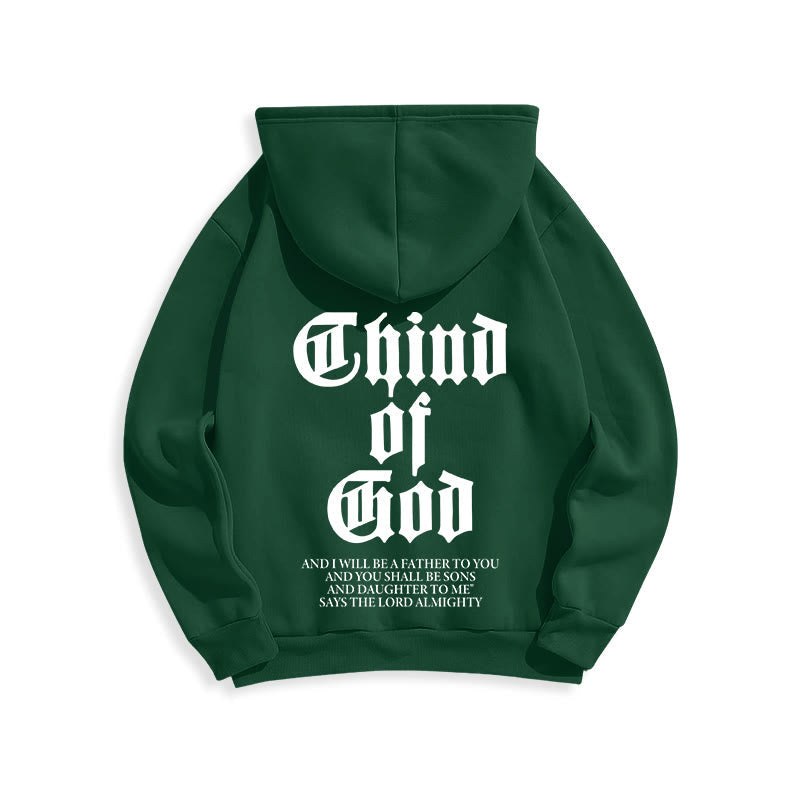 Child of God Scripture Fleece Lined Polyester Hoodie