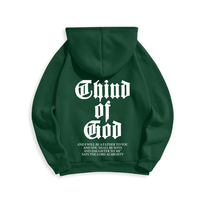 Child of God Scripture Fleece Lined Polyester Hoodie