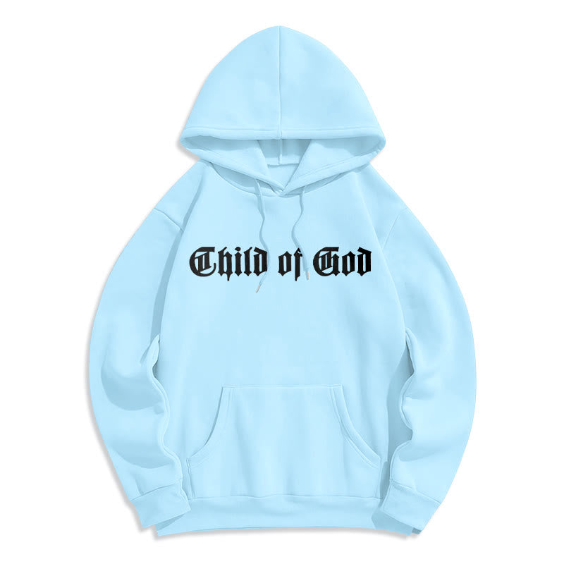 Child of God Scripture Fleece Lined Polyester Hoodie