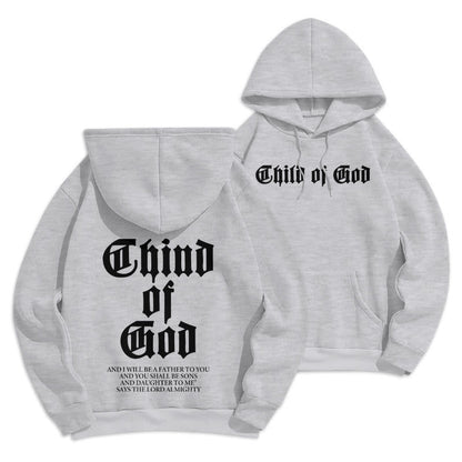 Child of God Scripture Fleece Lined Polyester Hoodie