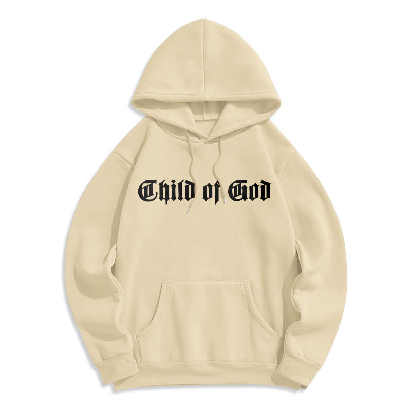 Child of God Scripture Fleece Lined Polyester Hoodie