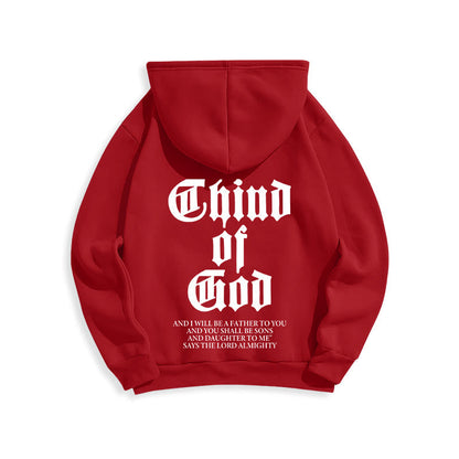 Child of God Scripture Fleece Lined Polyester Hoodie