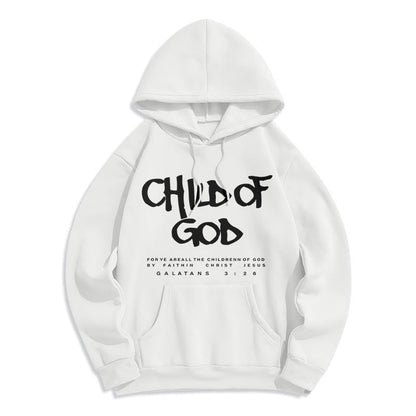 Child of God Galatians 3:26 Faith Fleece Lined Polyester Hoodie