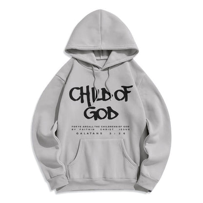 Child of God Galatians 3:26 Faith Fleece Lined Polyester Hoodie